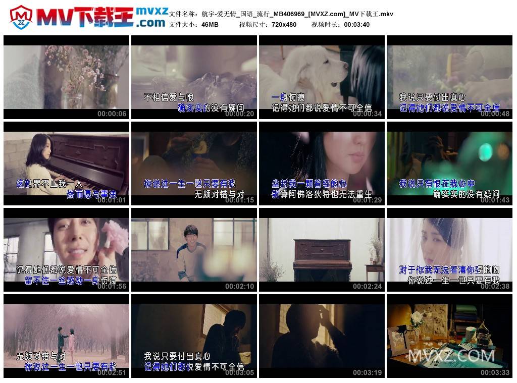 航宇-爱无情_国语_流行_MB406969